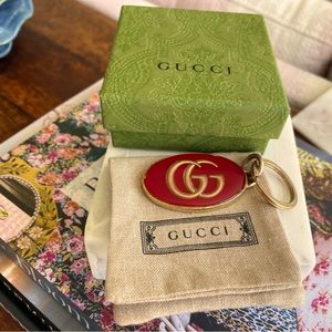 Gucci Red & Gold keychain